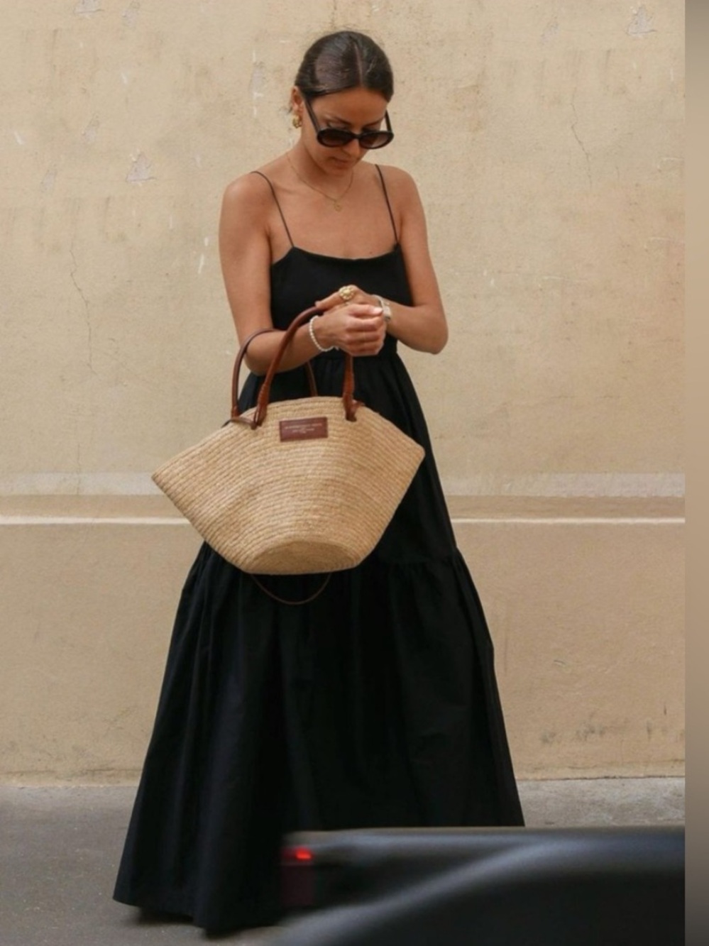 NWT Commense Long Black Backless Maxi Dress with Spaghetti Straps Boho - Picture 2 of 4